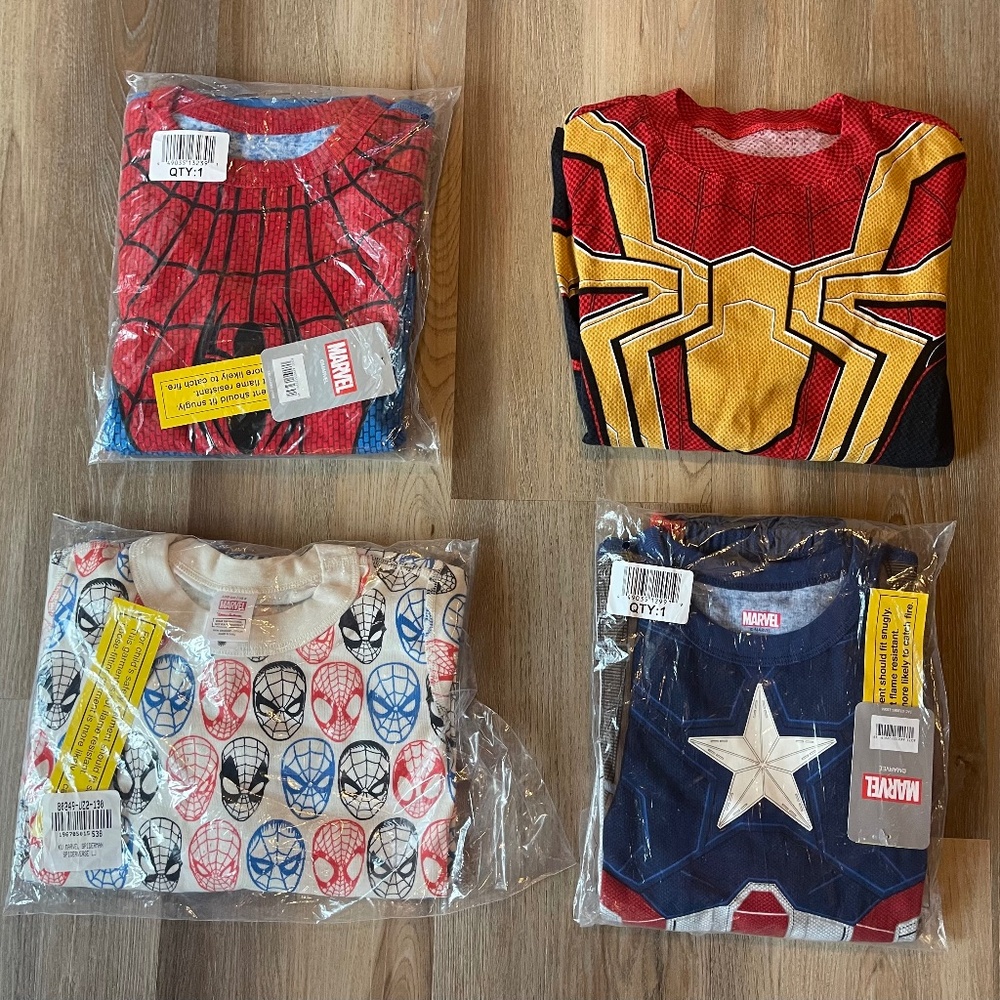 Disney and Hanna Andersson (Lot of four Pajamas) - Size 8